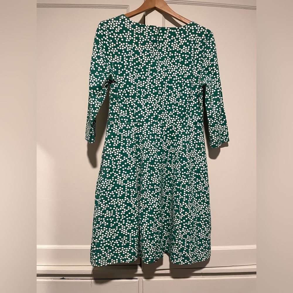 Boden Julianna Ponte Green Patterned Dress - Picture 2 of 3